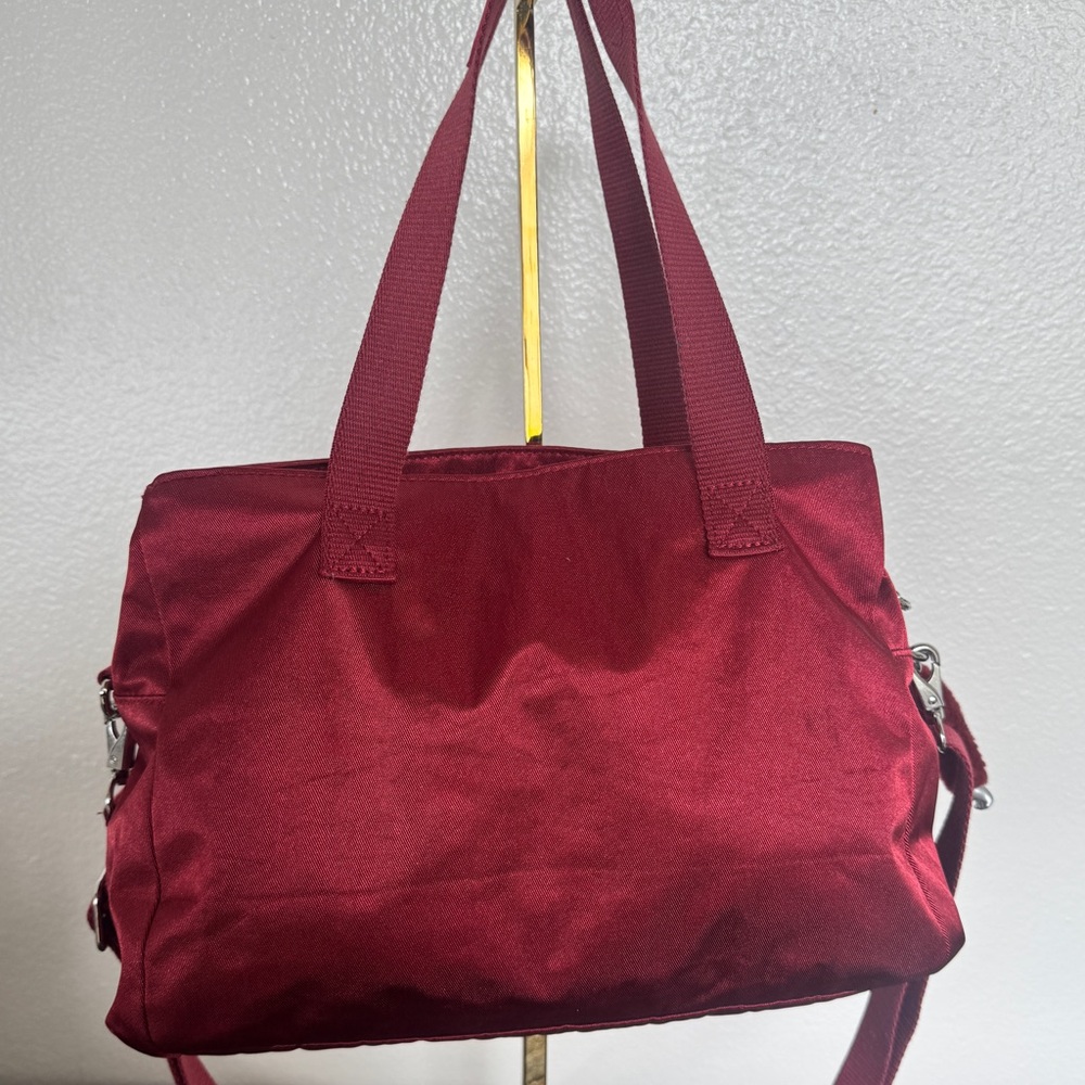 Kipling Kenzie Shoulder Bag Cherry Red Tote Bag - Picture 6 of 11